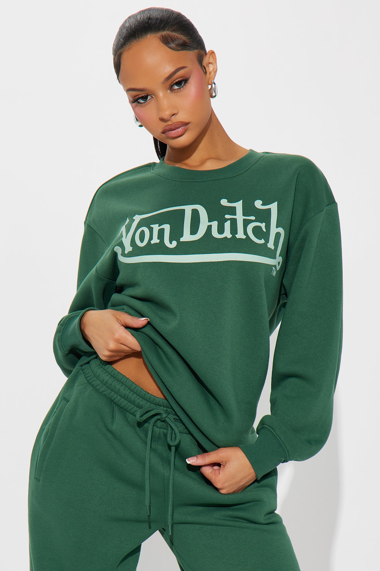 Von Dutch Distressed Crewneck Sweatshirt